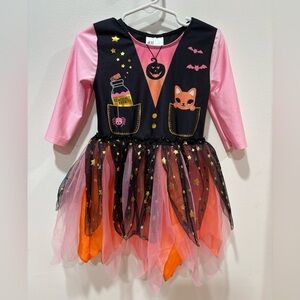 Rare H&M Halloween witch tutu dress toddler girls 4 yrs old